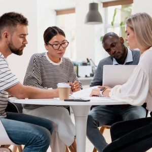 business networking, team meeting, professional collaboration, HR event, diverse group discussion